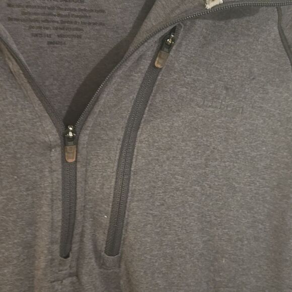 L.L. Bean Gray Quarter-Zip Pullover - Picture 5 of 7